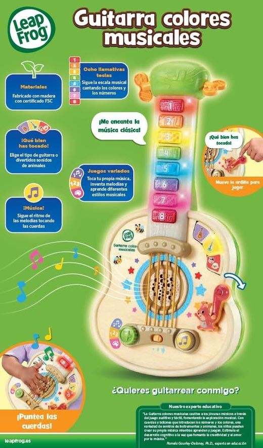 Guitarra Infantil Musical Cores - Leap Frog