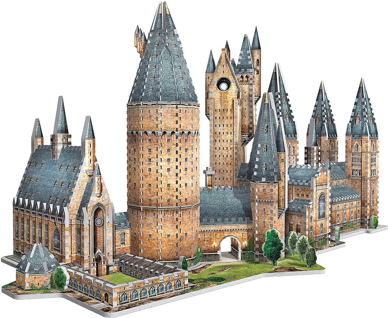Asmodee- Harry Potter – Puzzle 3D: La Gran Sala del Castillo de
