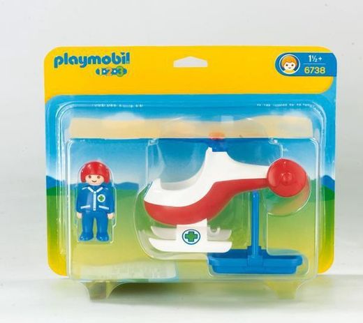 Helicóptero De Rescate - Playmobil 1.2.3