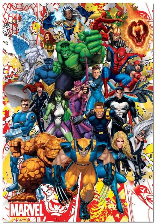 Puzzle - Héroes Marvel - 500 piezas - Educa