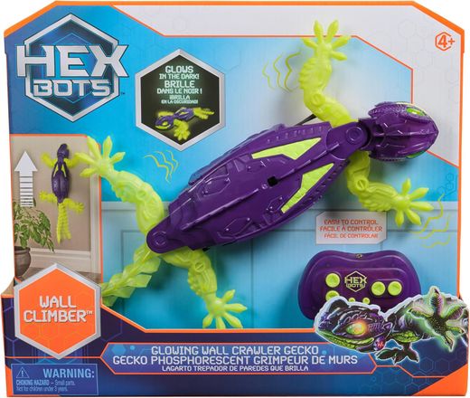 Hex Bots - Lagarto Trepador De Paredes Que Brilla - Spin Master