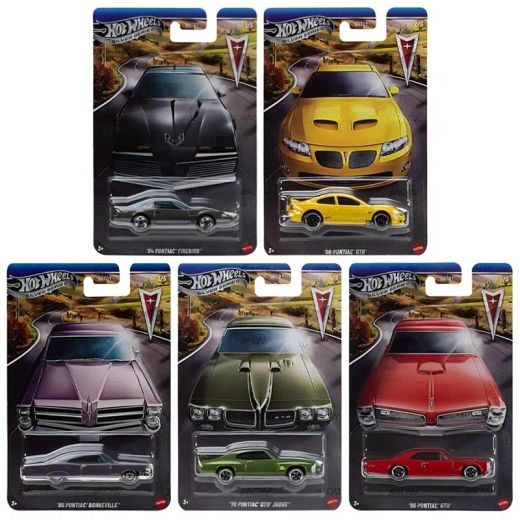Hot Wheels 1:64 – Pontiac 100th Anniversary – Celebrations Series Silver – SURTIDOS