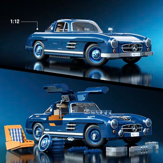 Hot Wheels - Brick Shop - Mercedes-Benz 300 SL - 1600 Teile