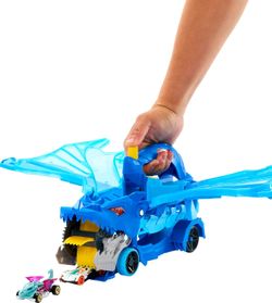 Hot Wheels City Drachentransporter mit ultimativem Doppelangriff