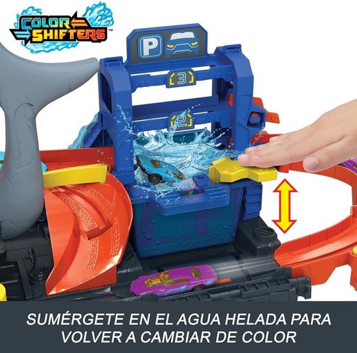 Hot Wheels - Городской туннель для автомойки Super Shark - Mattel