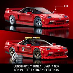 Hot Wheels - Conjunto De Construcción Del ’90Acura Nsx - 876 Piezas
