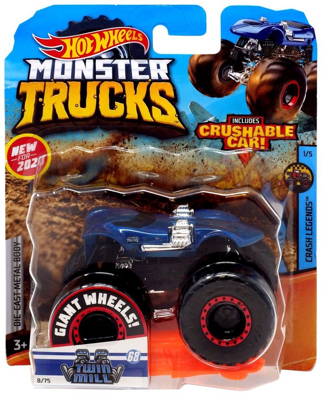 Pista de Corridas Hot Wheels Monster Trucks 2 Carros