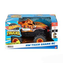 Hot Wheels Monster Trucks Vehículo Radio Control Tiger Shark