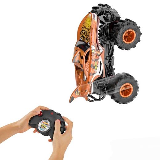 Hot Wheels Monster Trucks Vehículo Radio Control Tiger Shark
