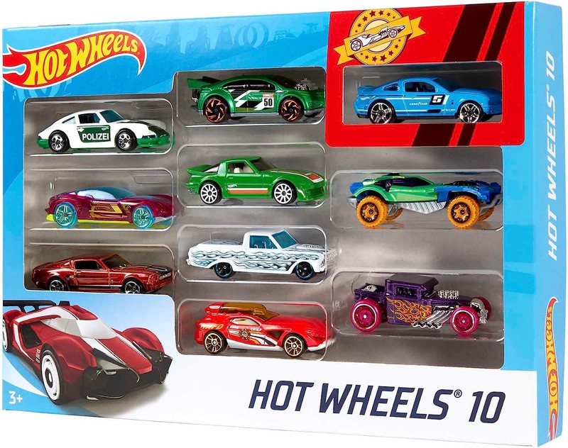 Pack 50 vehículos Hot Wheels, coches de juguete (modelos surtidos