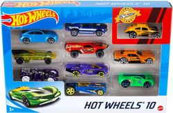 Hot Wheels Packung mit 10 Fahrzeugen
