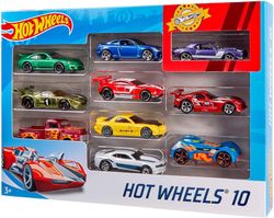 Hot Wheels Packung mit 10 Fahrzeugen