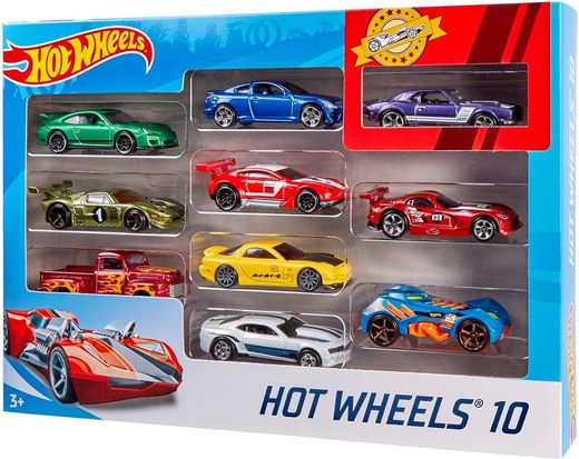 Hot Wheels Packung mit 10 Fahrzeugen
