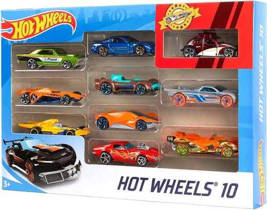 Hot Wheels Packung mit 10 Fahrzeugen