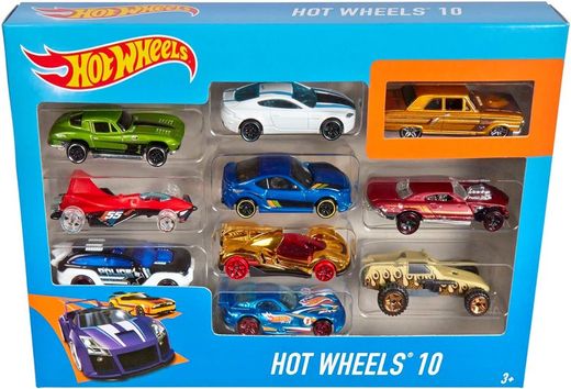 Hot Wheels Packung mit 10 Fahrzeugen