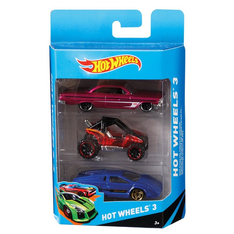 Hot Wheels - Pack de 10 vehículos, coches de juguete (modelos
