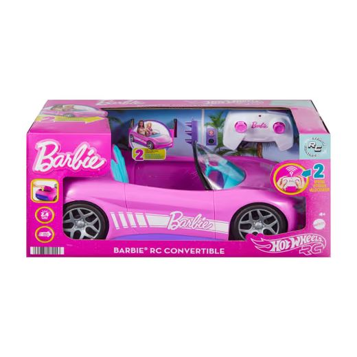 Hot Wheels - Розовый кабриолет Барби на радиоуправлении - Mattel