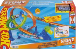 Hot Wheels – Stunt Tracks Rapid Launch Cyclone – Mattel