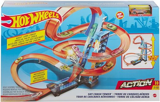 Hot Wheels Torre de Choques en el Aire