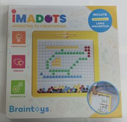 Imadots - Tablette à dessin magnétique 2D - Stylet inclus - Braintoys