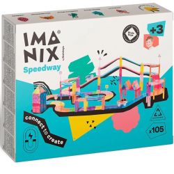 Imanix Pista de Carreras 105 Piezas - Braintoys