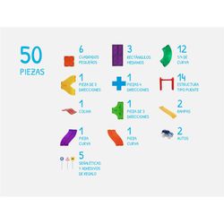 Imanix Rennbahn 50 Teile - Braintoys