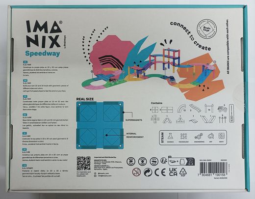 Circuit de vitesse Imanix - 50 pièces - Braintoys