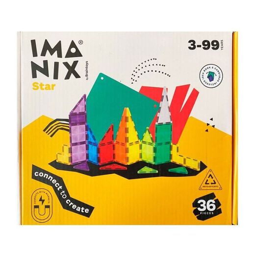 Imanix Star - 36 Piezas - Braintoys