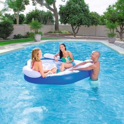 Isla Hinchable Tres Plazas - Flotador Con Respaldo - Cooler Z - Bestway