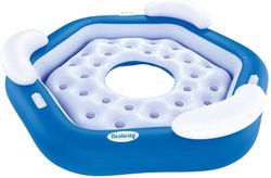 Isla Hinchable Tres Plazas - Flotador Con Respaldo - Cooler Z - Bestway