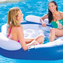 Isla Hinchable Tres Plazas - Flotador Con Respaldo - Cooler Z - Bestway