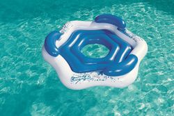 Île Gonflable Trois Places - Flotteur Avec Dossier - Bestway