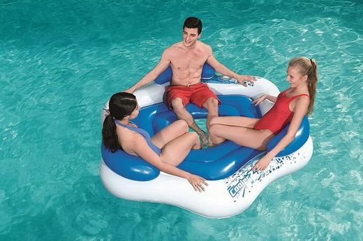 Île Gonflable Trois Places - Flotteur Avec Dossier - Bestway