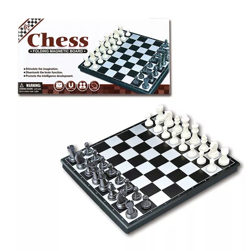 Jogo de tabuleiro magnetico 5 em 1 xadrez dama ludo 2 medio chess set