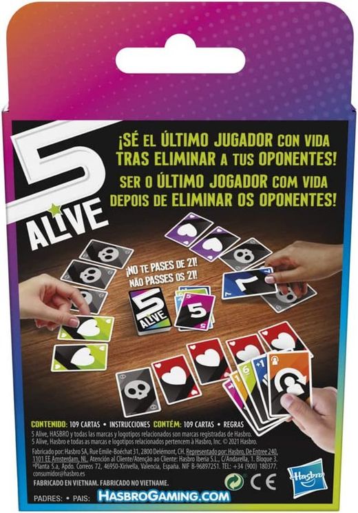 Jeu de cartes Five Alive - Hasbro