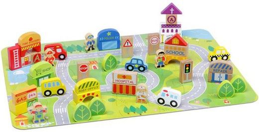 Игра-головоломка «Город деревянных блоков»