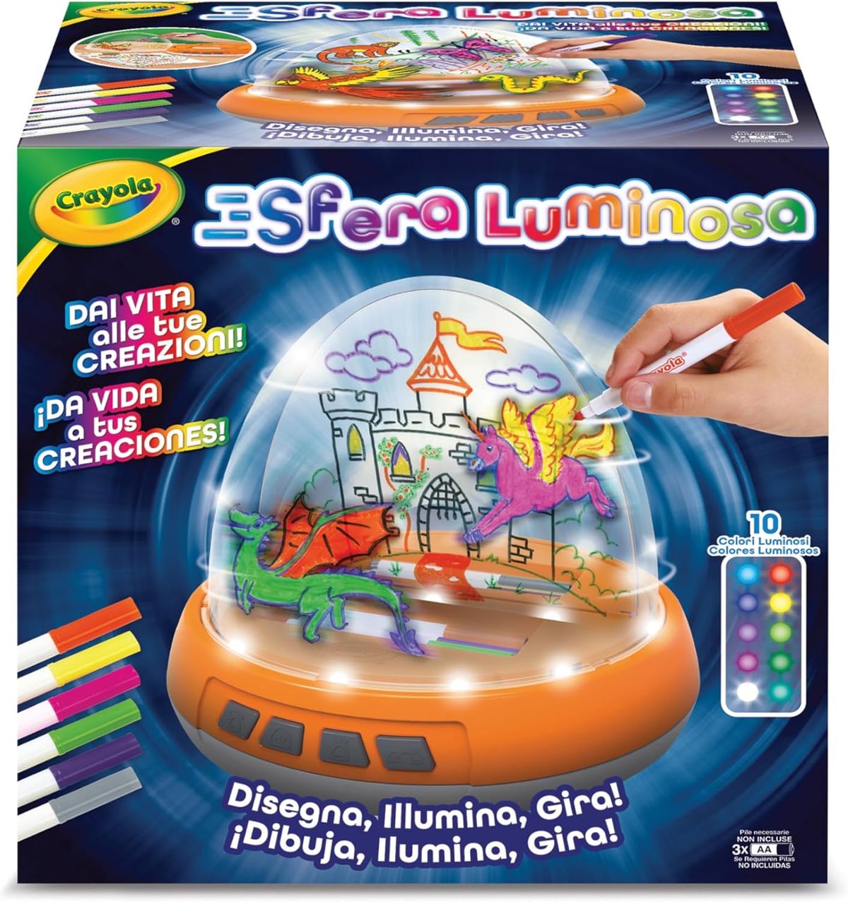 Juego De Diseño - Esfera Luminosa - Crayola