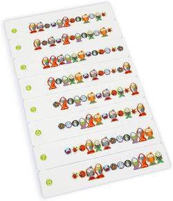 Gioco di incordatura di pesci in legno