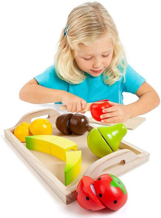Ensemble de fruits en bois Ensemble de fruits