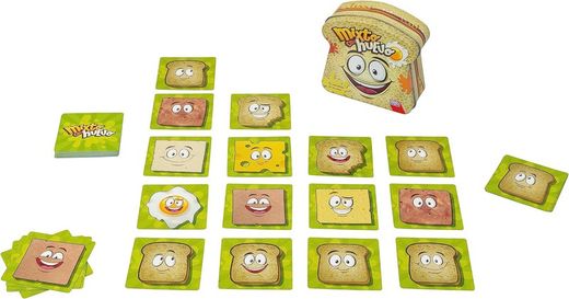 Gioco da tavolo misto con uovo