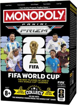 Juego De Mesa - Monopoly Panini Prizm: Copa Mundial FIFA - Caja Cartas Coleccionables