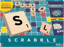 Jeu de société - Scrabble 2 en 1 - Lettres et chevalets en bois