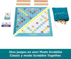 Gioco da tavolo - Scrabble 2 in 1 - Lettere e cavalletti in legno