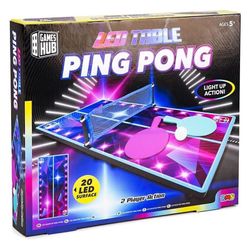 Juego De Mesa - Tabla De Ping Pong Sobremesa Con LED