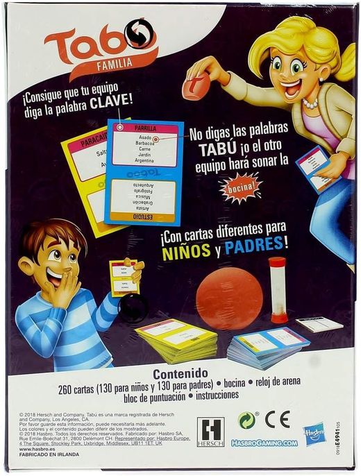 Juego De Mesa -  Tabú Familia - Hasbro
