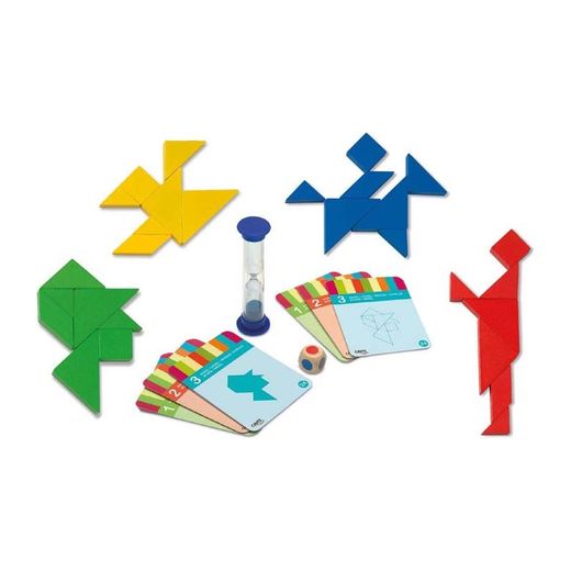 Brettspiel – Tangram aus Holz für vier Spieler – Cayro