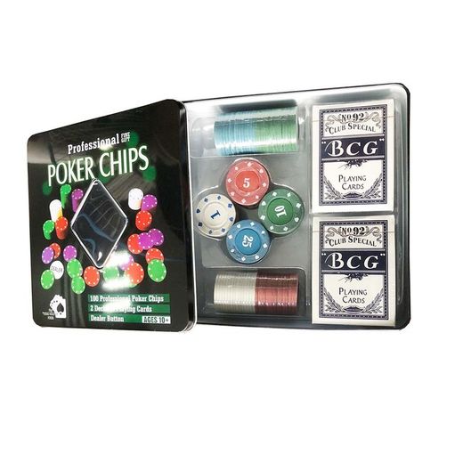 Игра в покер - металлическая коробка