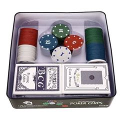 Игра в покер - металлическая коробка