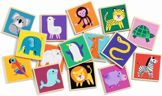 Развивающая игра Memo Wood FSC Djeco