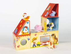 Jogo educativo - Minha primeira fazenda - Animais de madeira - Goula